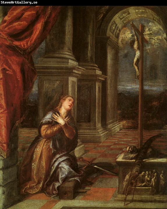  Titian St.Catherine of Alexandria at Prayer